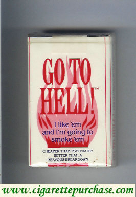 Go To Hell cigarettes soft box